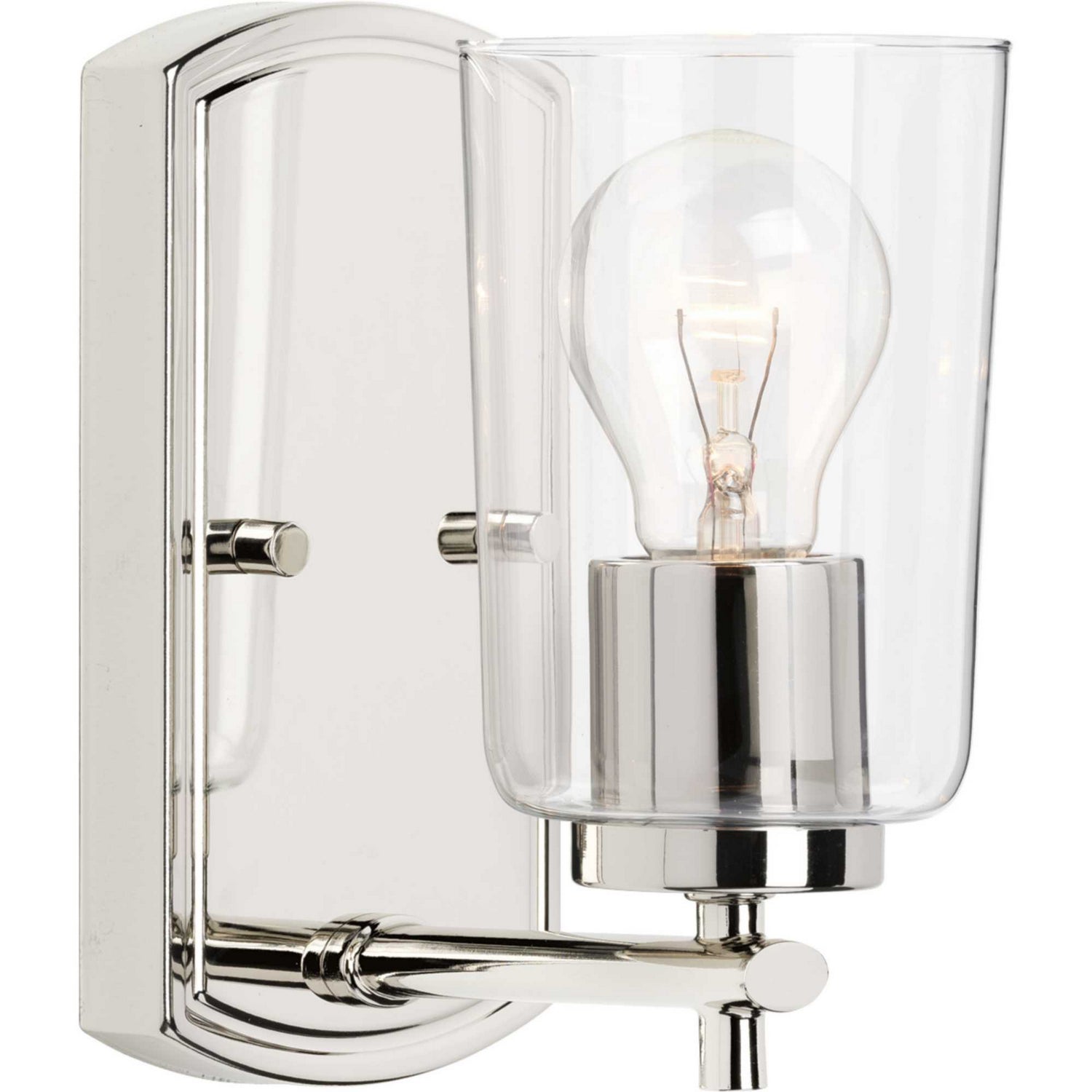 Progress Lighting - P300154-104 - One Light Bath & Vanity - Adley - Polished Nickel