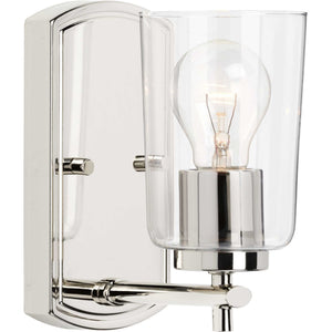 Progress Lighting - P300154-104 - One Light Bath & Vanity - Adley - Polished Nickel