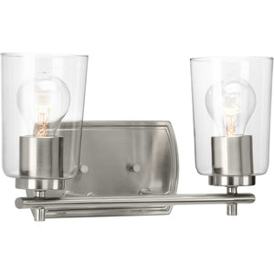 Progress Lighting - P300155-009 - Two Light Bath & Vanity - Adley - Brushed Nickel