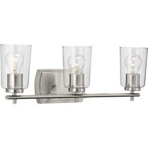 Progress Lighting - P300156-009 - Three Light Bath & Vanity - Adley - Brushed Nickel