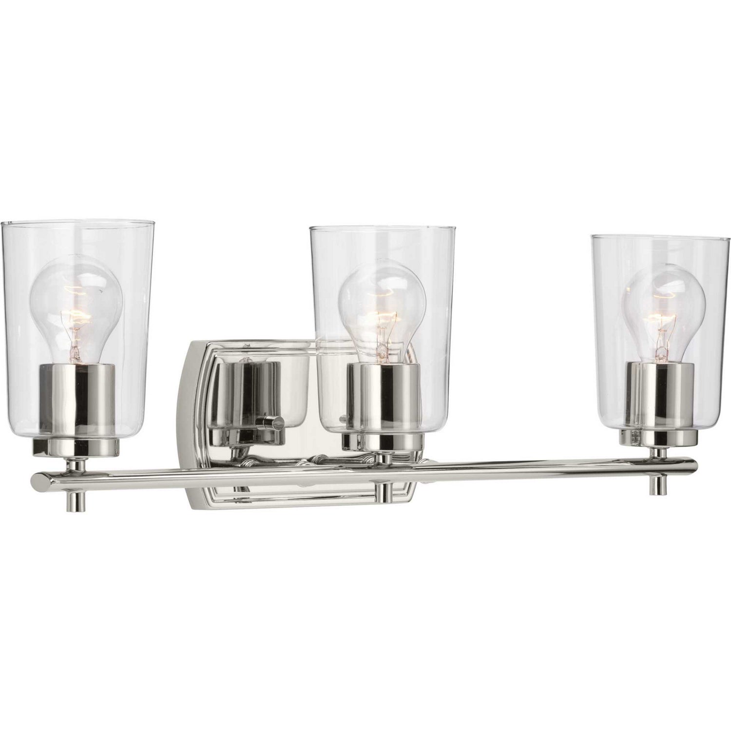 Progress Lighting - P300156-104 - Three Light Bath & Vanity - Adley - Polished Nickel