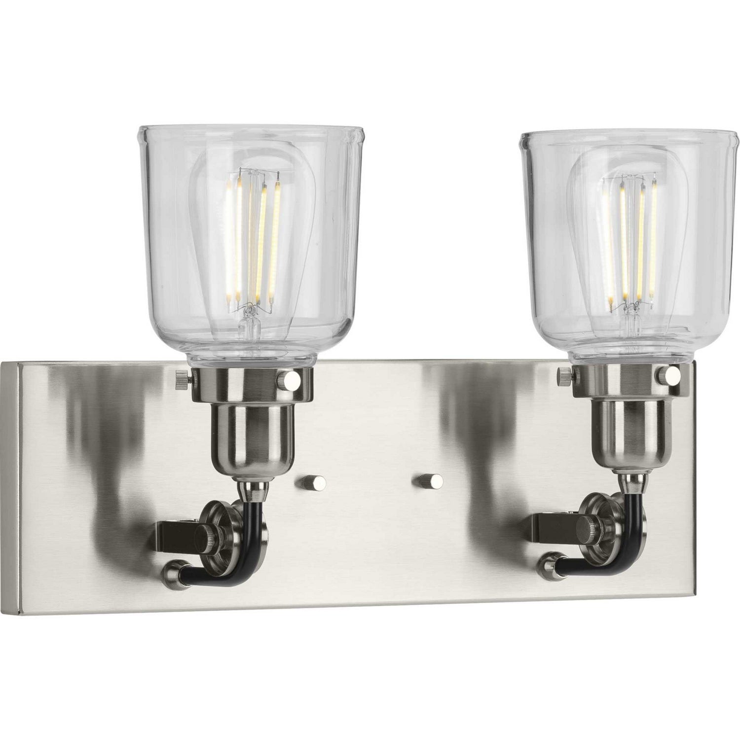 Progress Lighting - P300227-009 - Two Light Bath & Vanity - Rushton - Brushed Nickel