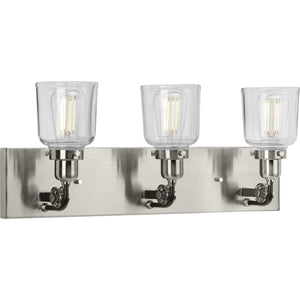 Progress Lighting - P300228-009 - Three Light Bath & Vanity - Rushton - Brushed Nickel