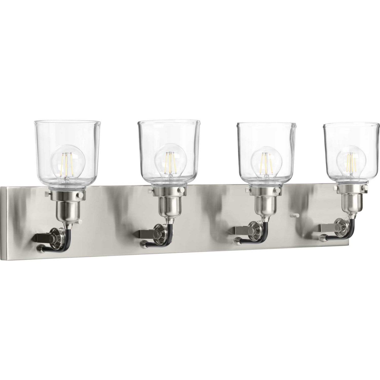 Progress Lighting - P300229-009 - Four Light Bath & Vanity - Rushton - Brushed Nickel