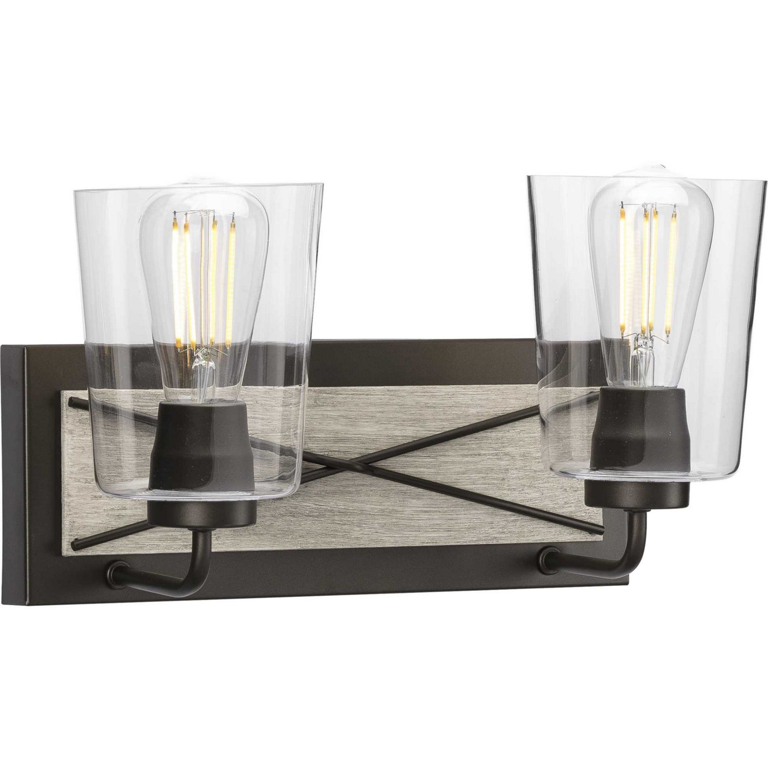 Progress Lighting - P300230-143 - Two Light Bath Bracket - Briarwood - Graphite