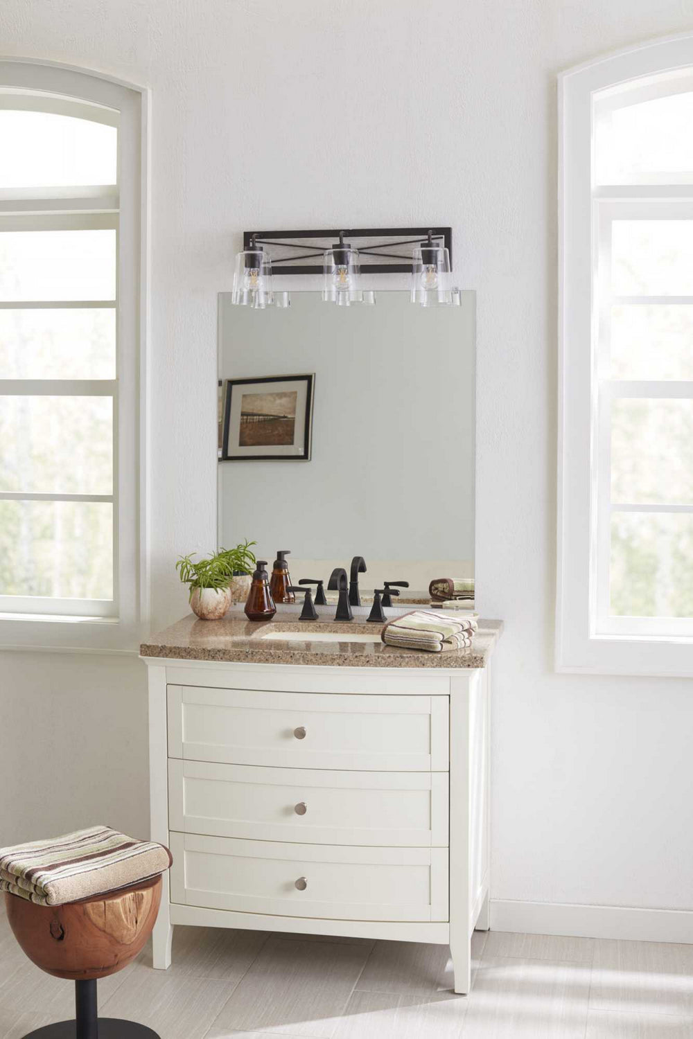 Progress Lighting - P300231-143 - Three Light Bath Bracket - Briarwood - Graphite