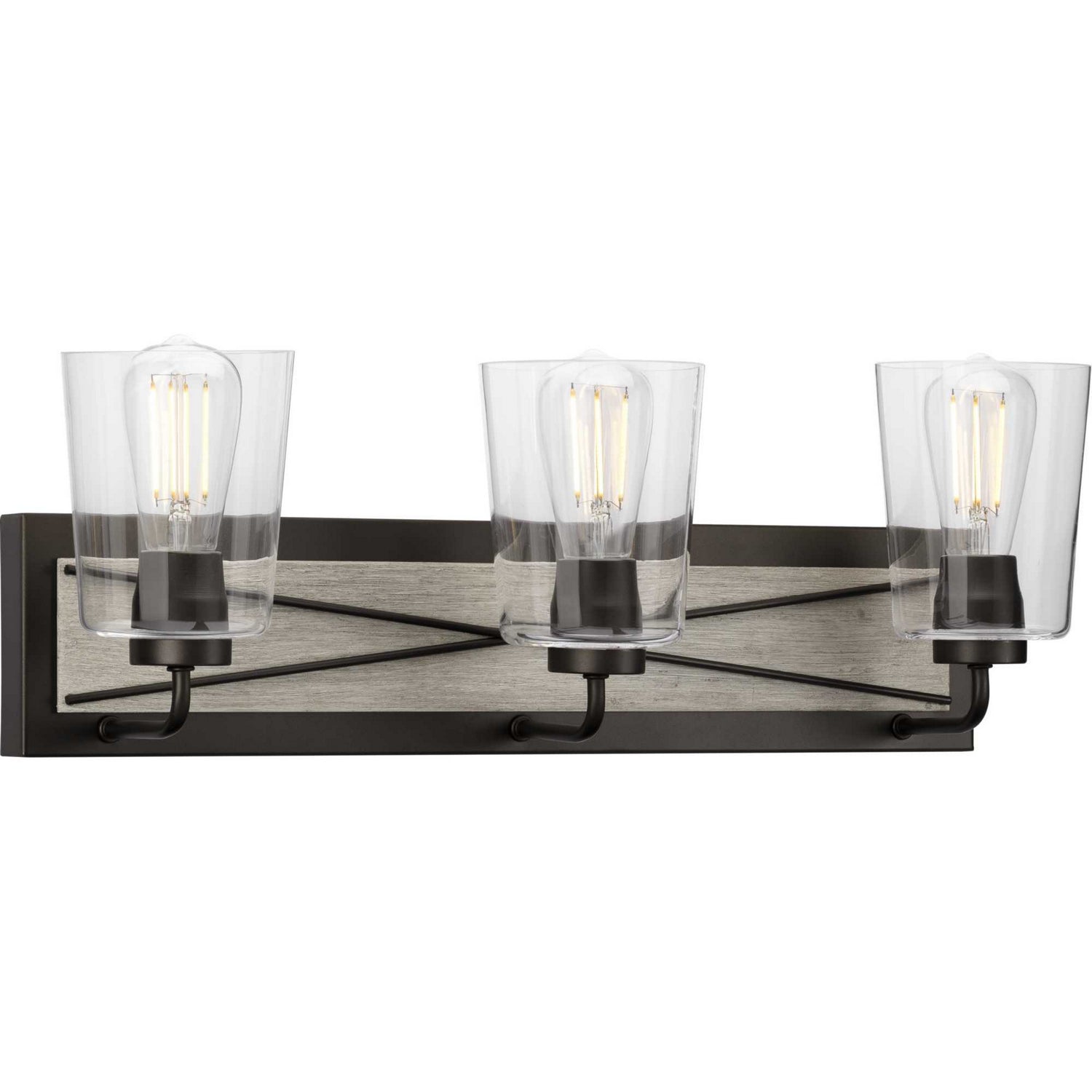 Progress Lighting - P300231-143 - Three Light Bath Bracket - Briarwood - Graphite