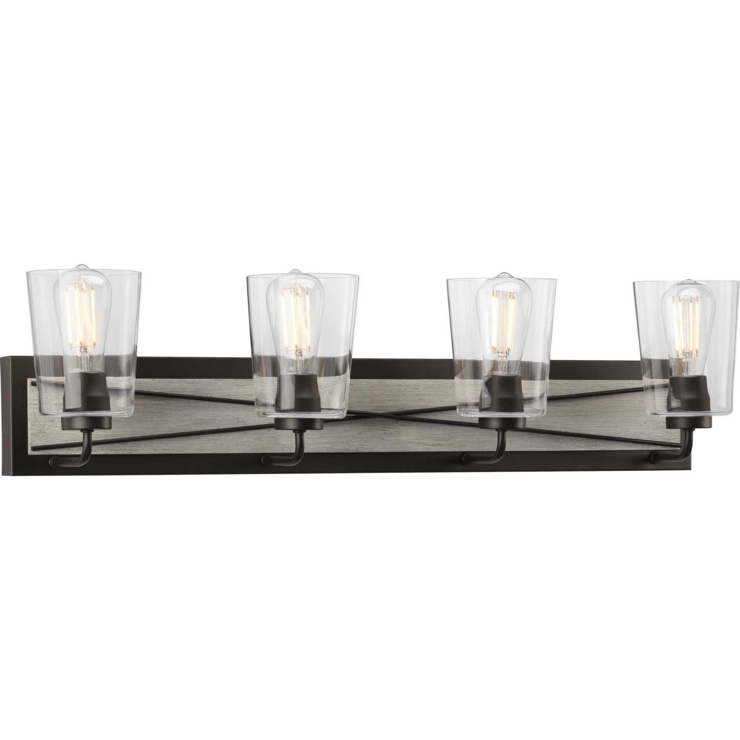 Progress Lighting - P300232-143 - Four Light Bath Bracket - Briarwood - Graphite