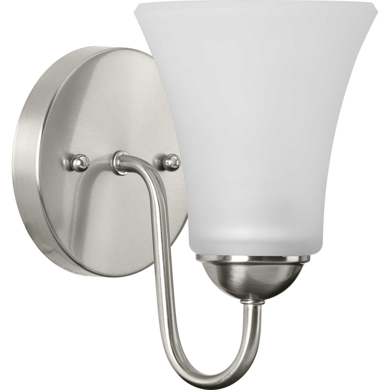 Progress Lighting - P300233-009 - One Light Bath Bracket - Classic - Brushed Nickel