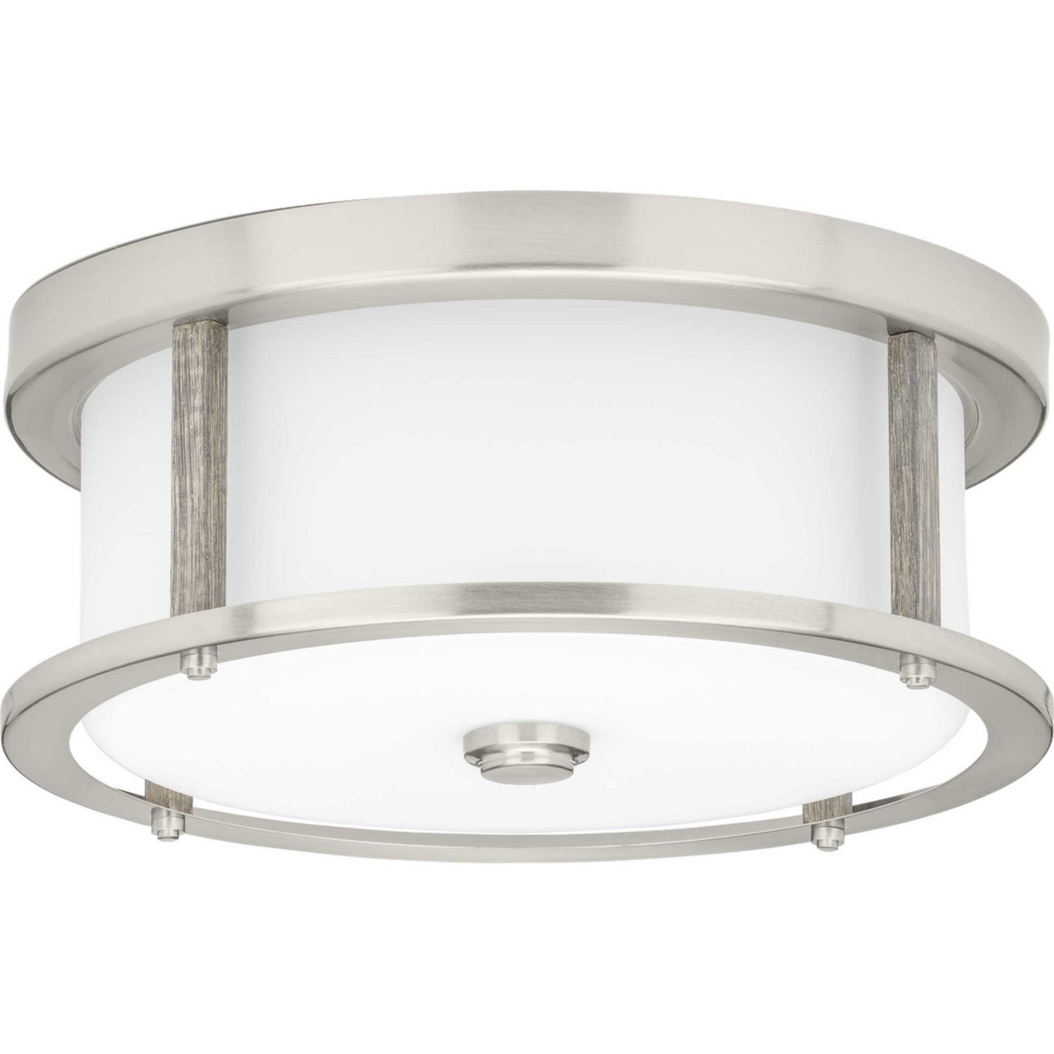 Progress Lighting - P350144-009 - Two Light Flush Mount - Mast - Brushed Nickel