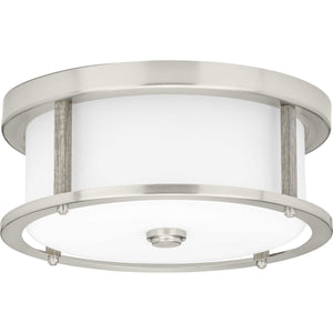 Progress Lighting - P350144-009 - Two Light Flush Mount - Mast - Brushed Nickel