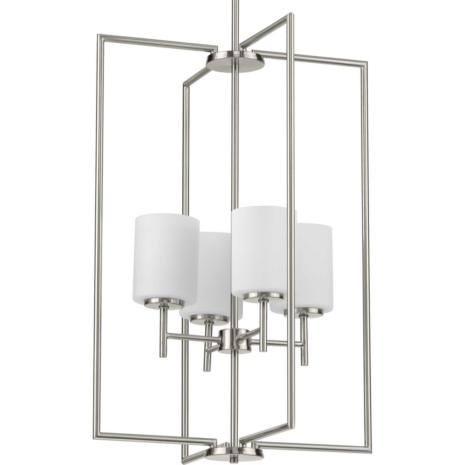 Progress Lighting - P500206-009 - Four Light Foyer Pendant - Replay - Brushed Nickel