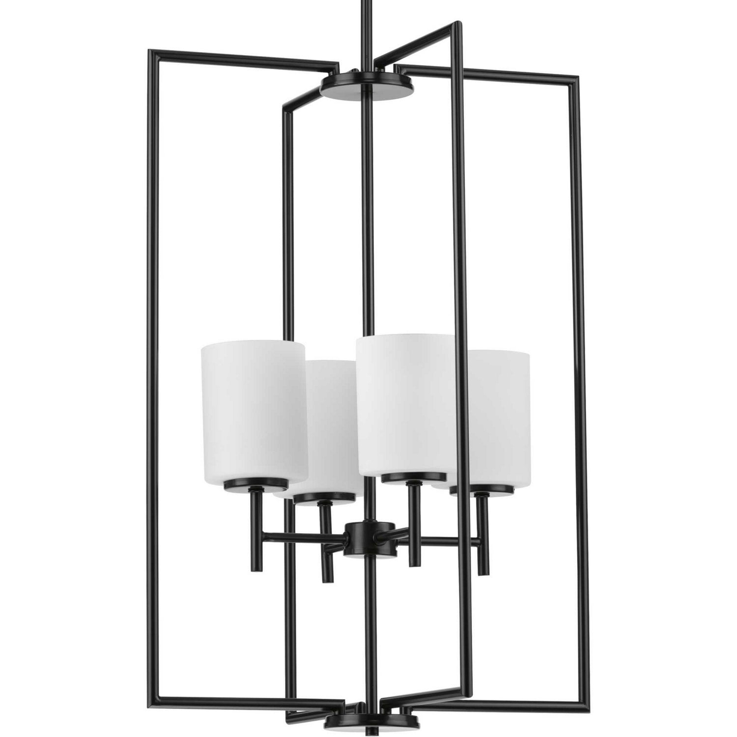 Progress Lighting - P500206-031 - Four Light Foyer Pendant - Replay - Black