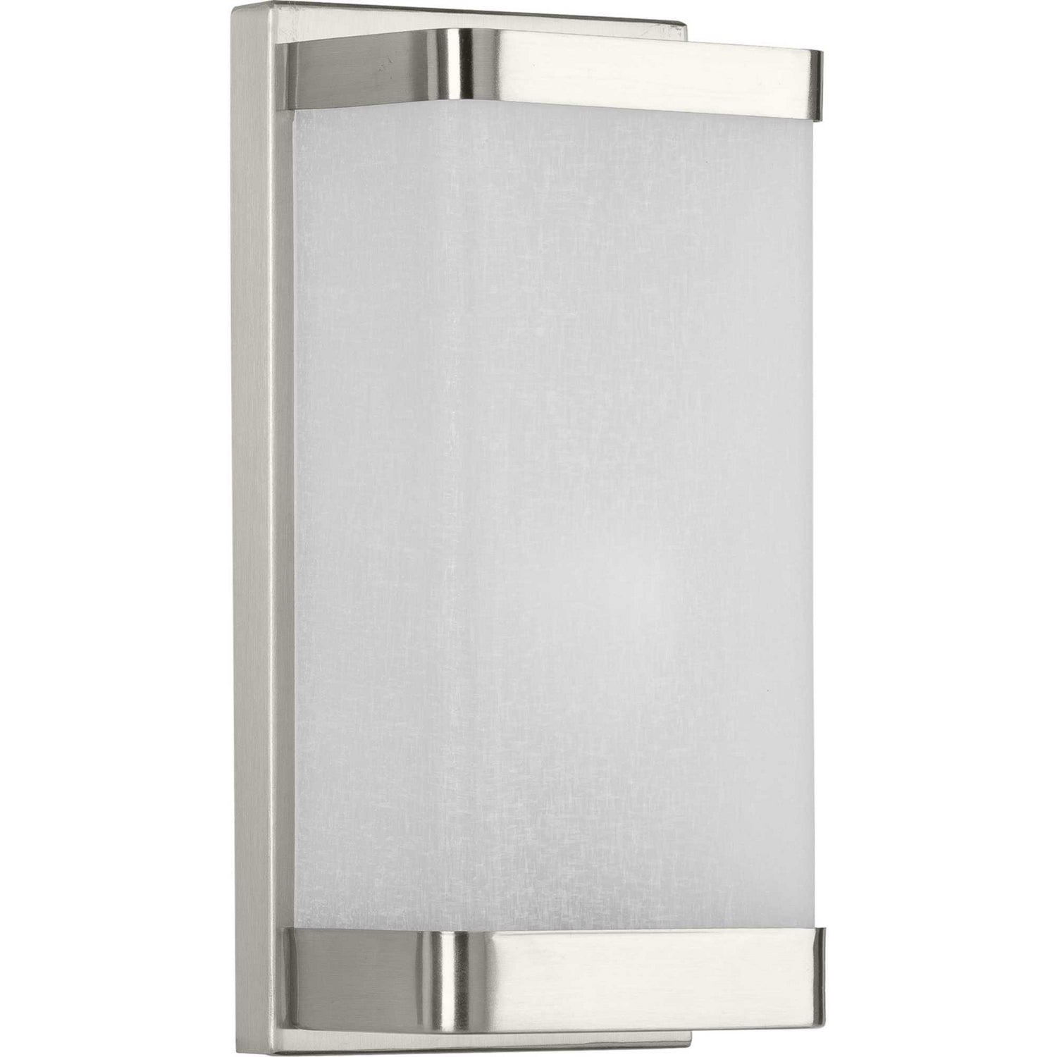 Progress Lighting - P710072-009 - One Light Wall Sconce - Linen Glass Sconce - Brushed Nickel