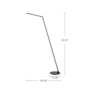 Kuzco Lighting - FL25558-BK - LED Floor Lamp - Miter - Black