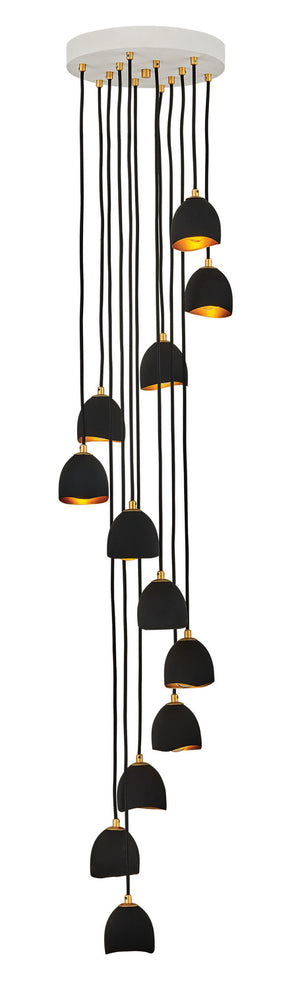 Hinkley - 35908SHB - LED Chandelier - Nula - Shell Black