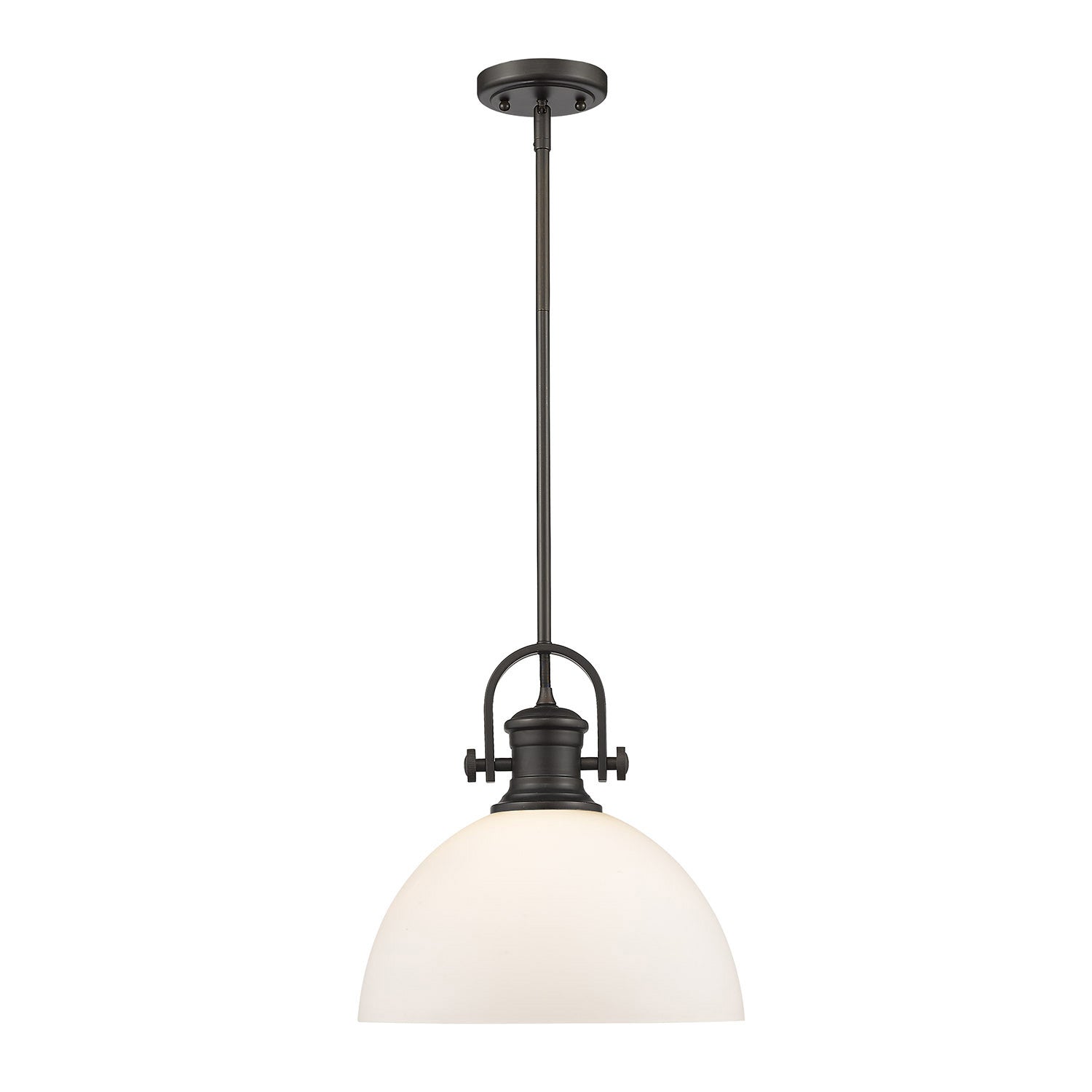 Golden - 3118-L RBZ-OP - One Light Pendant - Hines RBZ - Rubbed Bronze