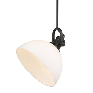 Golden - 3118-L RBZ-OP - One Light Pendant - Hines RBZ - Rubbed Bronze