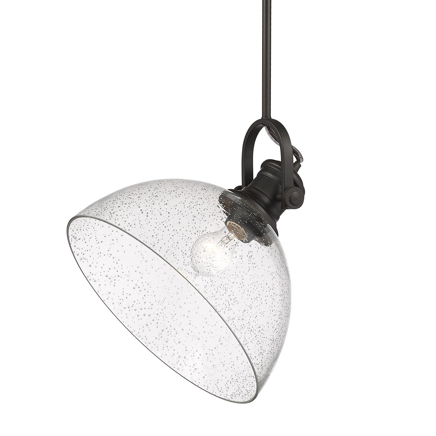 Golden - 3118-L RBZ-SD - One Light Pendant - Hines RBZ - Rubbed Bronze