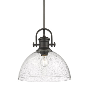 Golden - 3118-L RBZ-SD - One Light Pendant - Hines RBZ - Rubbed Bronze