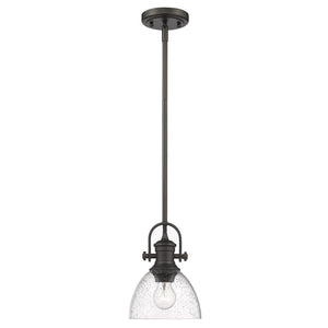 Golden - 3118-M1L RBZ-SD - One Light Mini Pendant - Hines RBZ - Rubbed Bronze