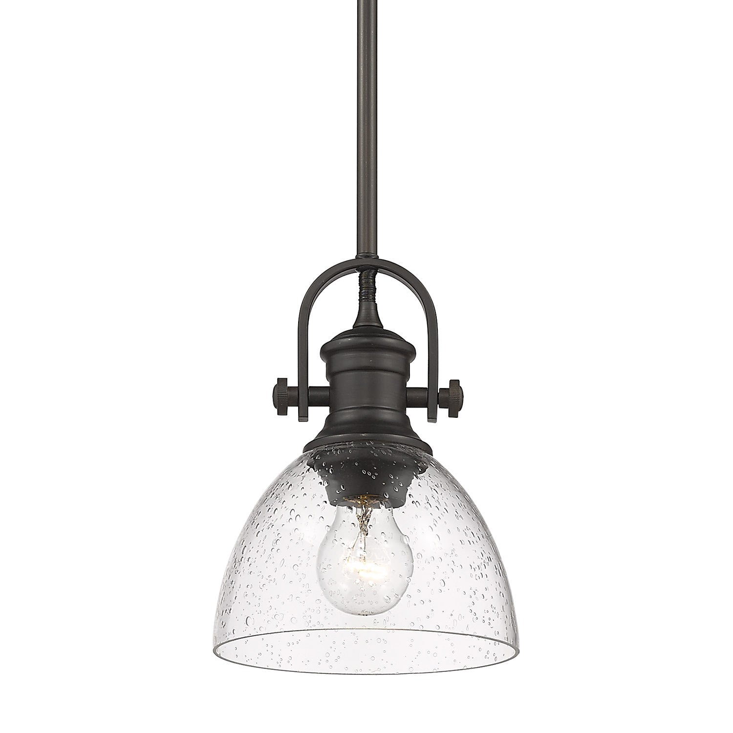 Golden - 3118-M1L RBZ-SD - One Light Mini Pendant - Hines RBZ - Rubbed Bronze