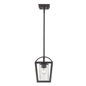 Golden - 4309-M1L BLK-BLK-SD - One Light Mini Pendant - Mercer - Matte Black