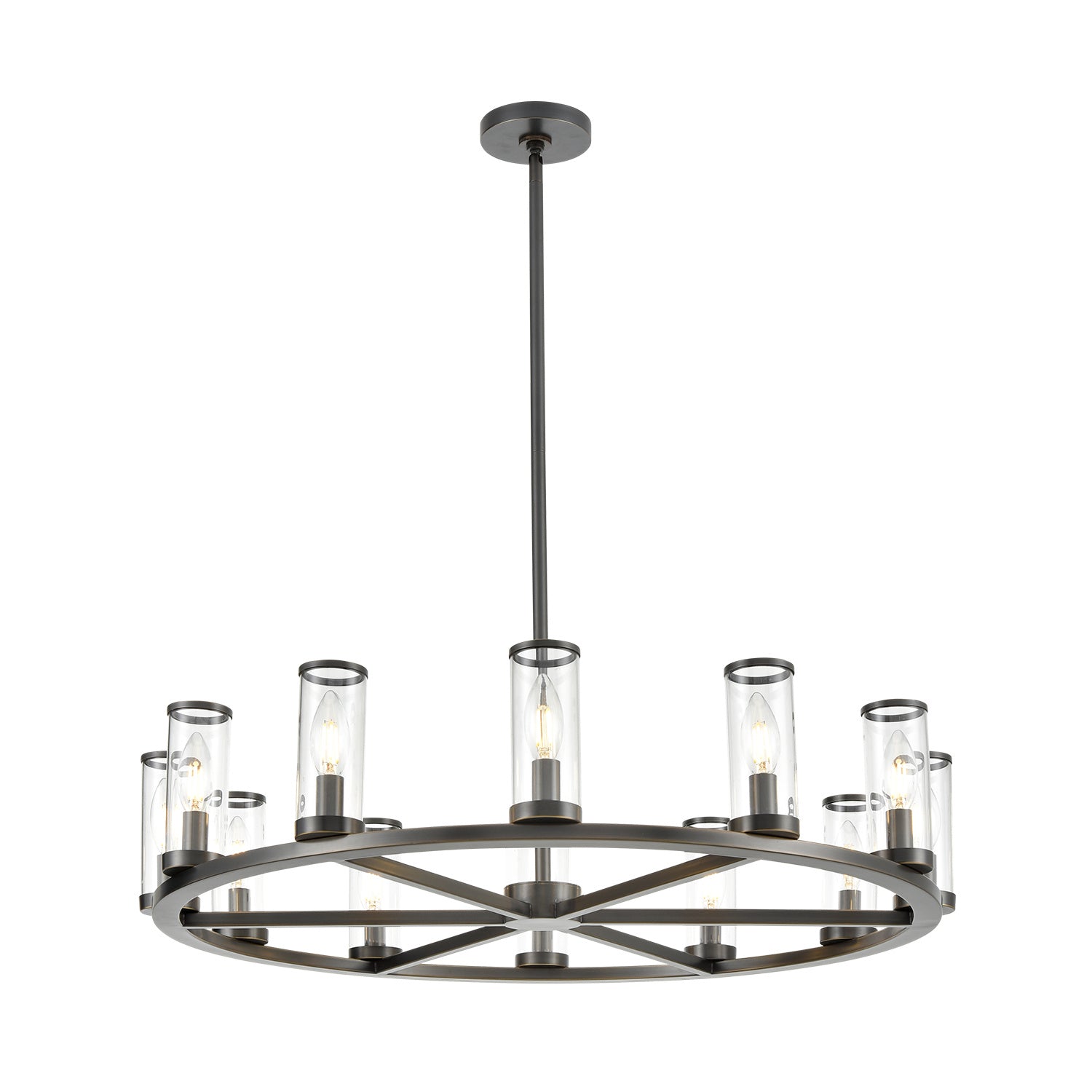 Alora - CH309012UBCG - 12 Light Chandelier - Revolve - Clear Glass/Urban Bronze