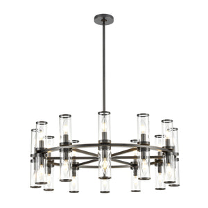 Alora - CH309024UBCG - 24 Light Chandelier - Revolve - Clear Glass/Urban Bronze