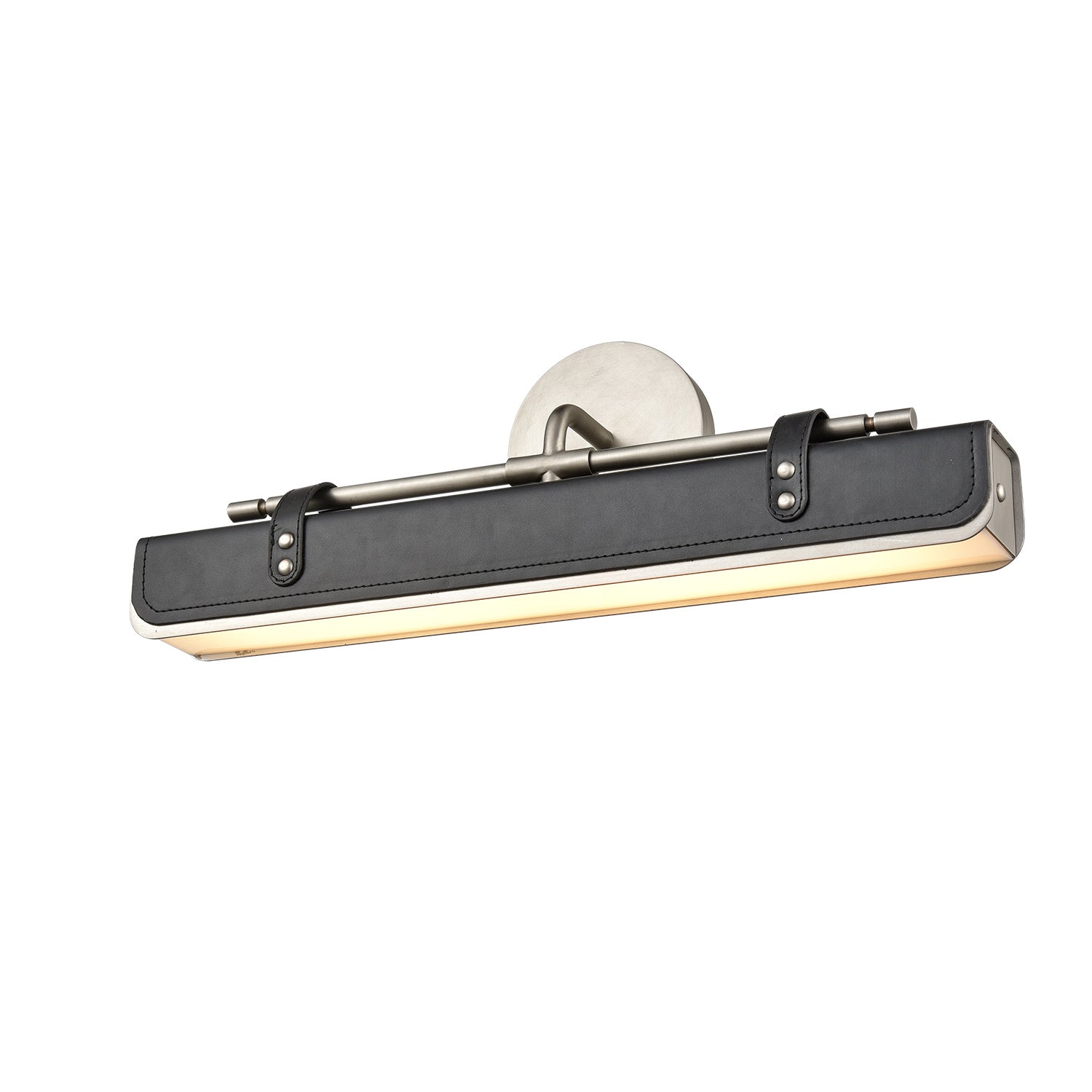 Alora - WV307919ANTL - LED Wall Sconce - Valise - Aged Nickel/Tuxedo Leather