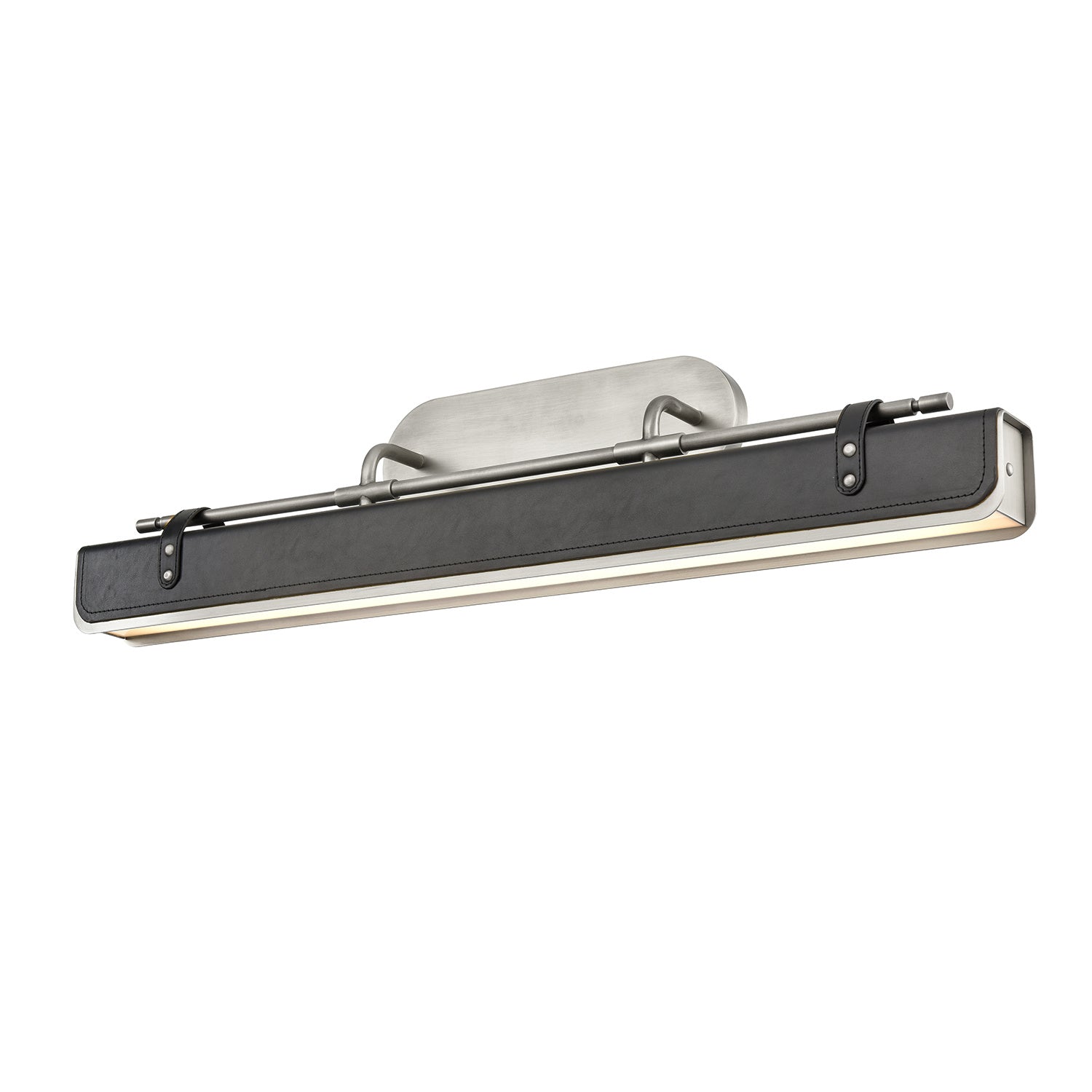 Alora - WV307931ANTL - LED Wall Sconce - Valise - Aged Nickel/Tuxedo Leather