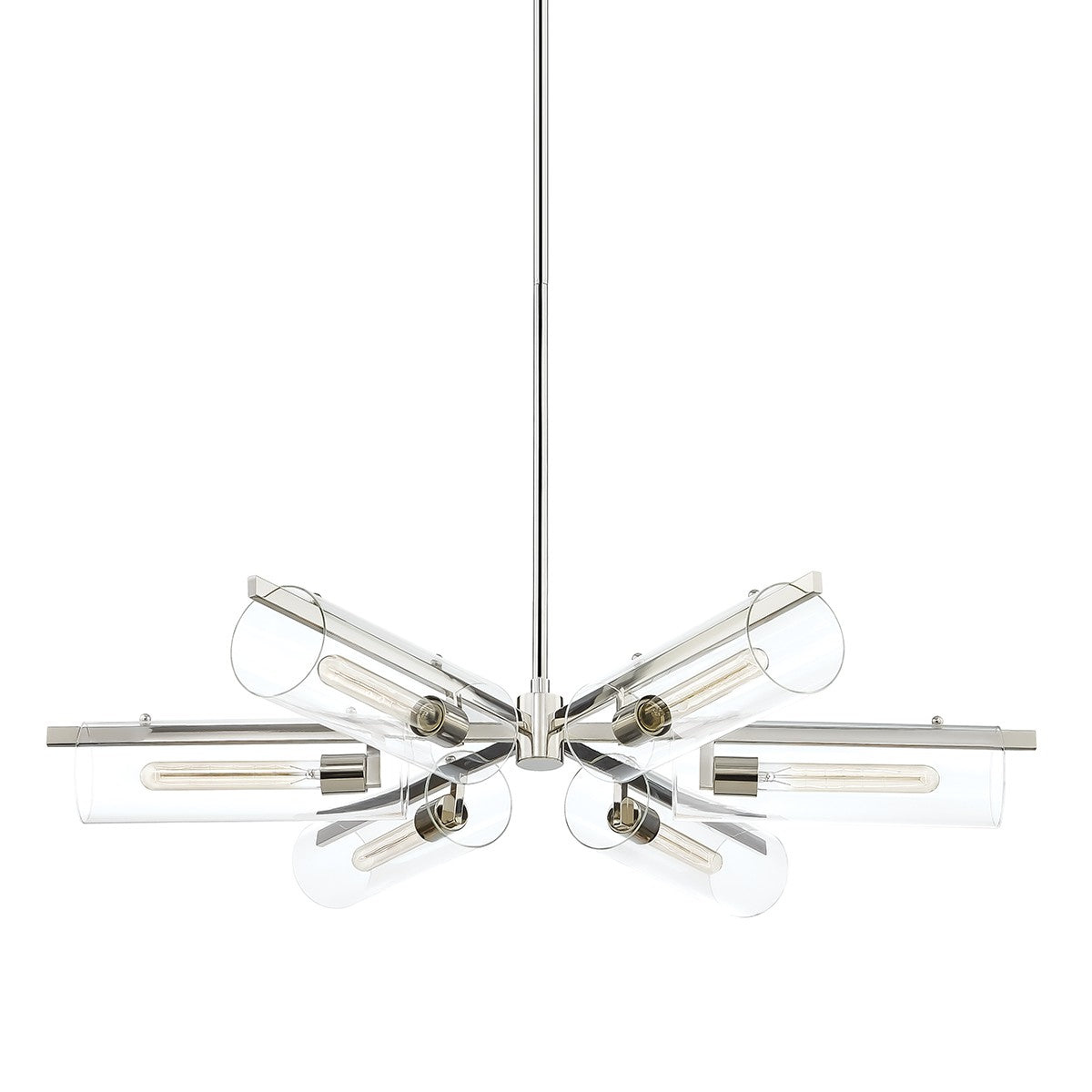 Mitzi - H326806-PN - Six Light Chandelier - Ariel - Polished Nickel