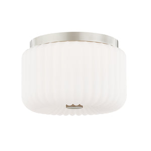 Mitzi - H340502-PN - Two Light Flush Mount - Lydia - Polished Nickel