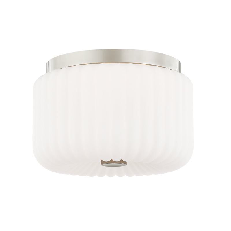 Mitzi - H340502-PN - Two Light Flush Mount - Lydia - Polished Nickel