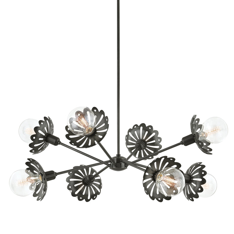 Mitzi - H353808-OB - Eight Light Chandelier - Alyssa - Old Bronze