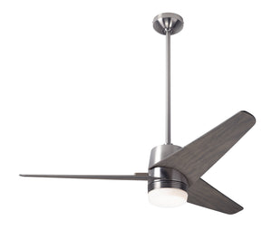 Modern Fan Co - VEL-BN-48-GY-853-CC - 48"Ceiling Fan - Velo DC - Bright Nickel