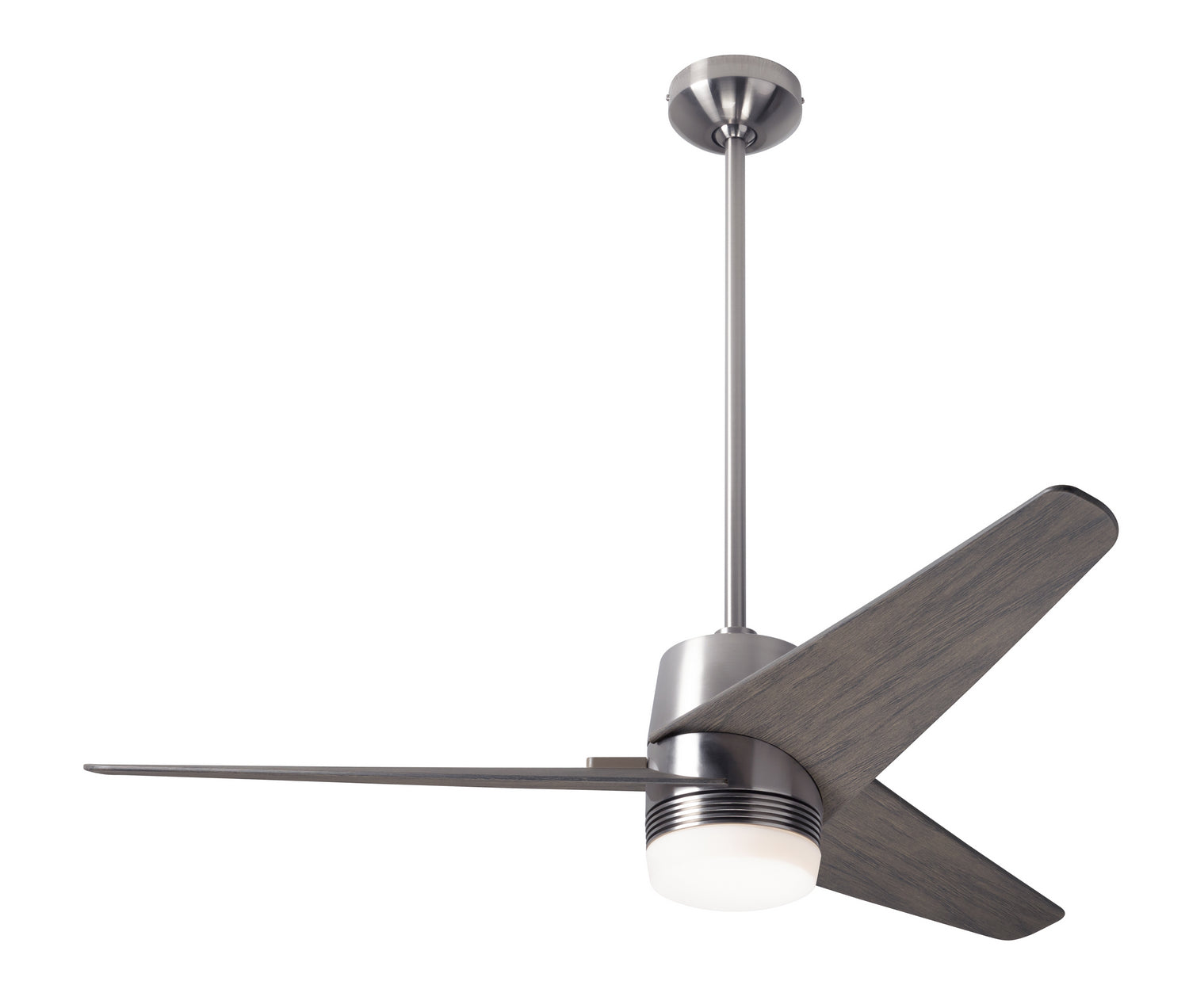 Modern Fan Co - VEL-BN-48-GY-853-RC - 48"Ceiling Fan - Velo DC - Bright Nickel