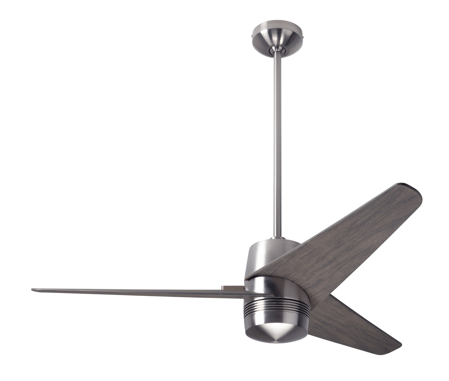 Modern Fan Co - VEL-BN-48-GY-NL-CC - 48"Ceiling Fan - Velo DC - Bright Nickel