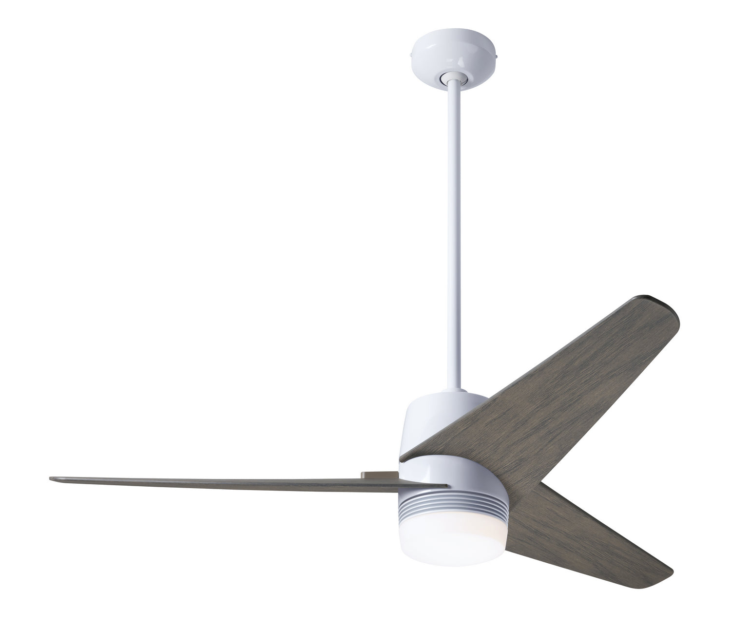 Modern Fan Co - VEL-GW-48-GY-853-CC - 48"Ceiling Fan - Velo DC - Gloss White