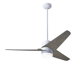 Modern Fan Co - VEL-GW-48-GY-853-RC - 48"Ceiling Fan - Velo DC - Gloss White