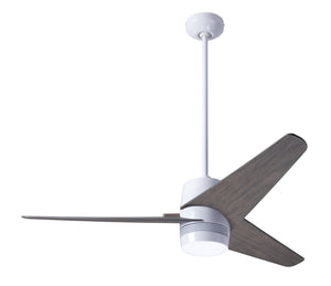 Modern Fan Co - VEL-GW-48-GY-NL-CC - 48"Ceiling Fan - Velo DC - Gloss White