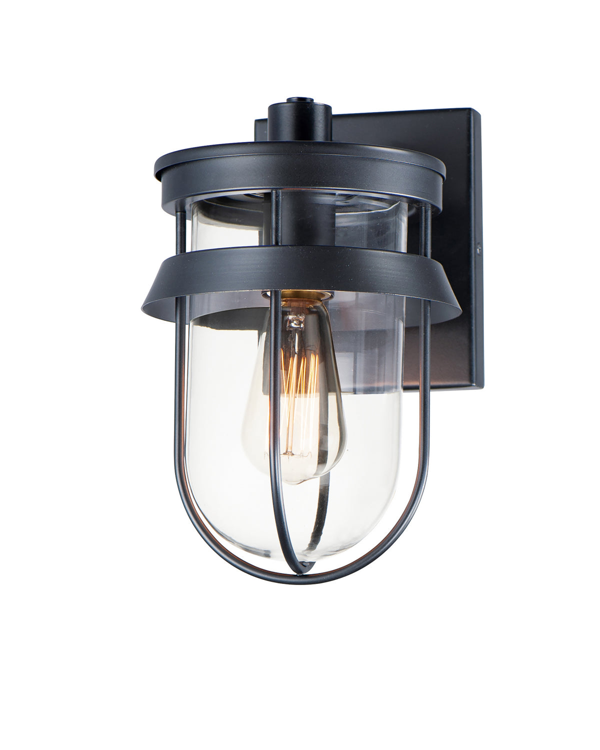 Maxim - 10265CLBK - One Light Outdoor Wall Lantern - Breakwater - Black