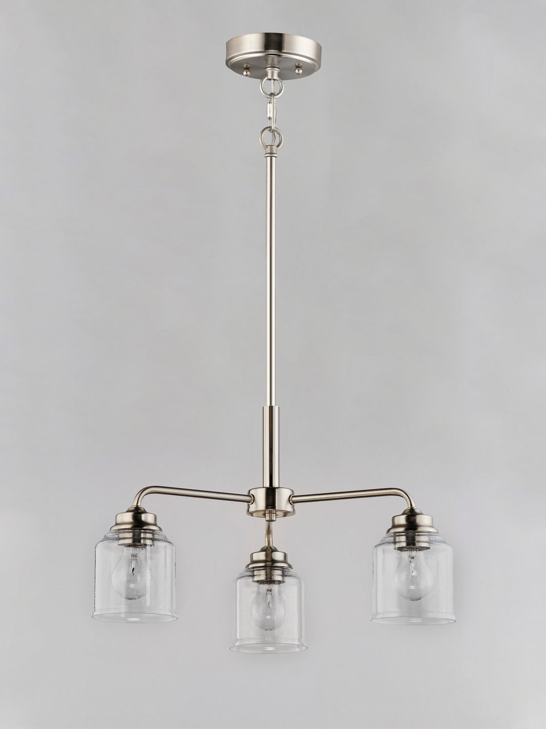 Maxim - 12260CDSN - Three Light Semi-Flush Mount/Chandelier - Acadia - Satin Nickel