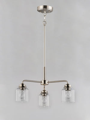 Maxim - 12260CDSN - Three Light Semi-Flush Mount/Chandelier - Acadia - Satin Nickel