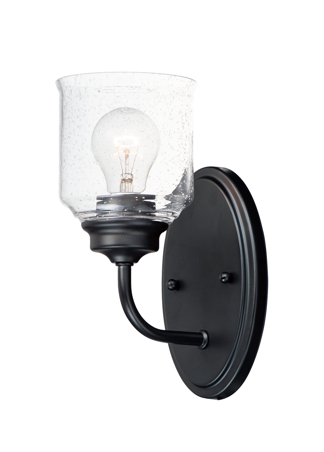 Maxim - 12261CDBK - One Light Wall Sconce - Acadia - Black