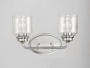 Maxim - 12262CDSN - Two Light Bath Vanity - Acadia - Satin Nickel