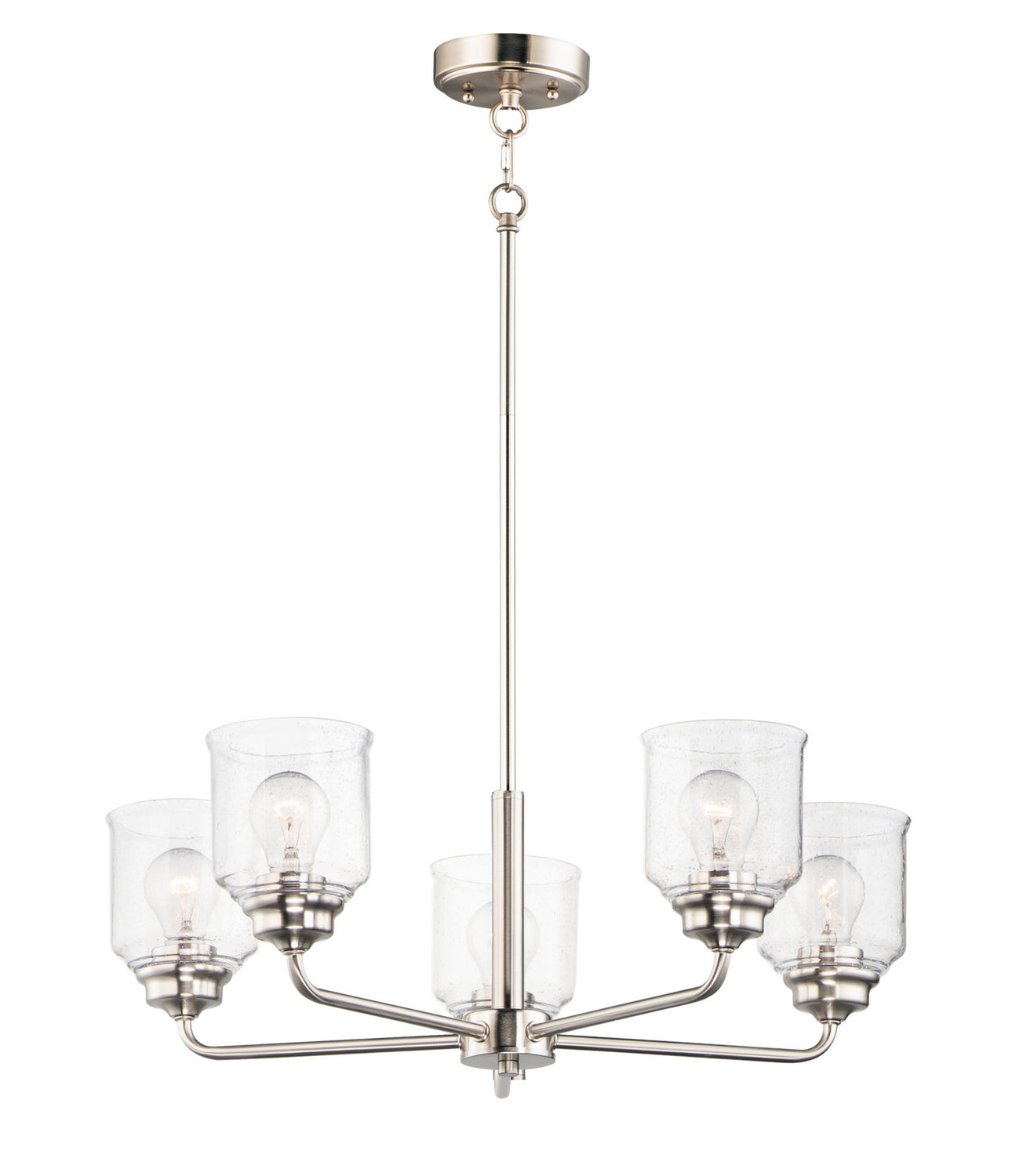 Maxim - 12266CDSN - Five Light Chandelier - Acadia - Satin Nickel