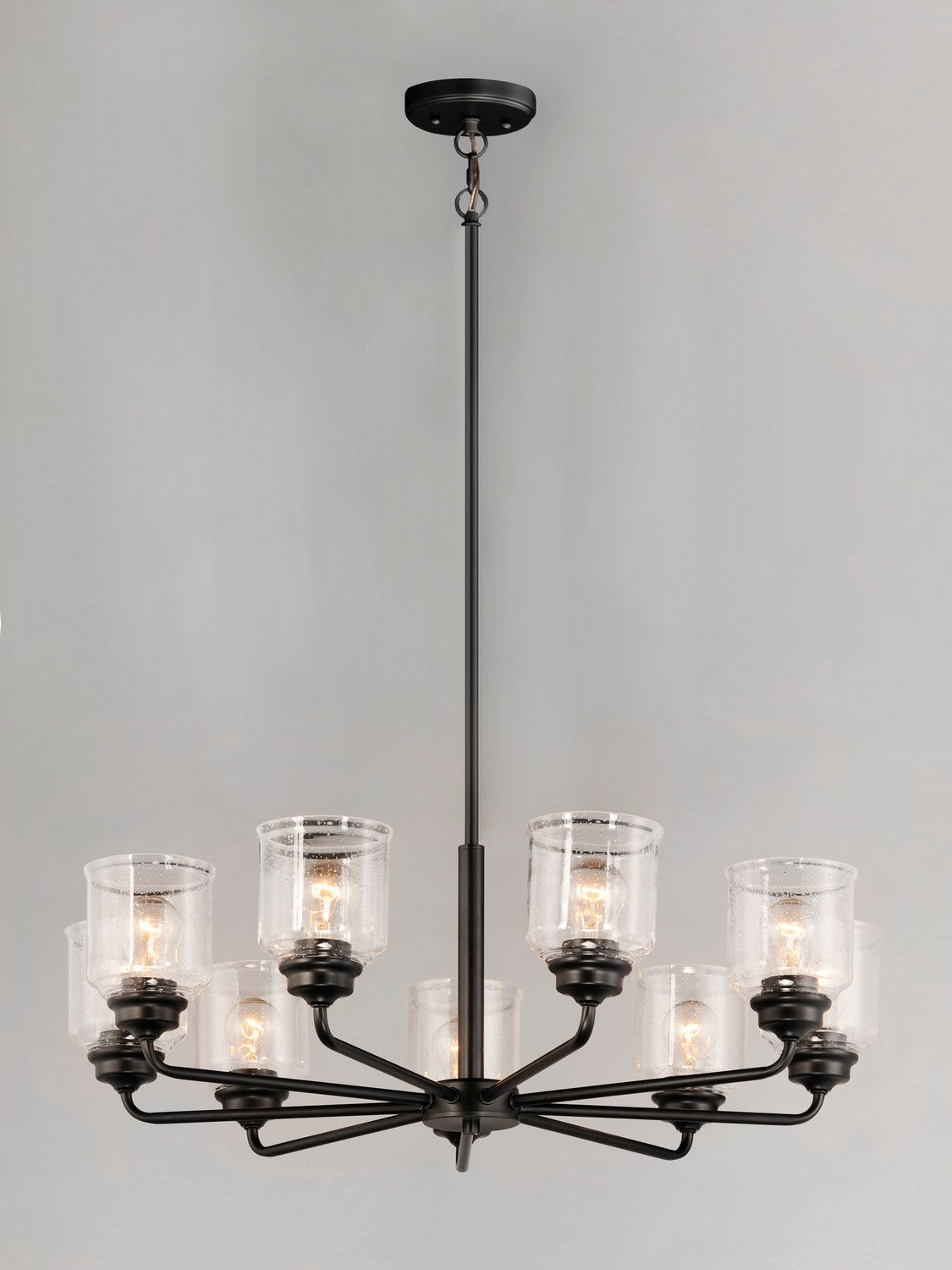 Maxim - 12268CDBK - Eight Light Chandelier - Acadia - Black