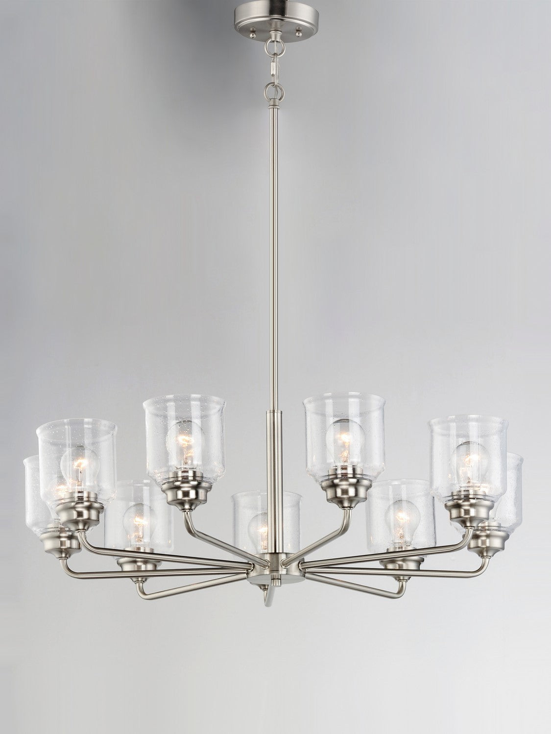 Maxim - 12268CDSN - Eight Light Chandelier - Acadia - Satin Nickel