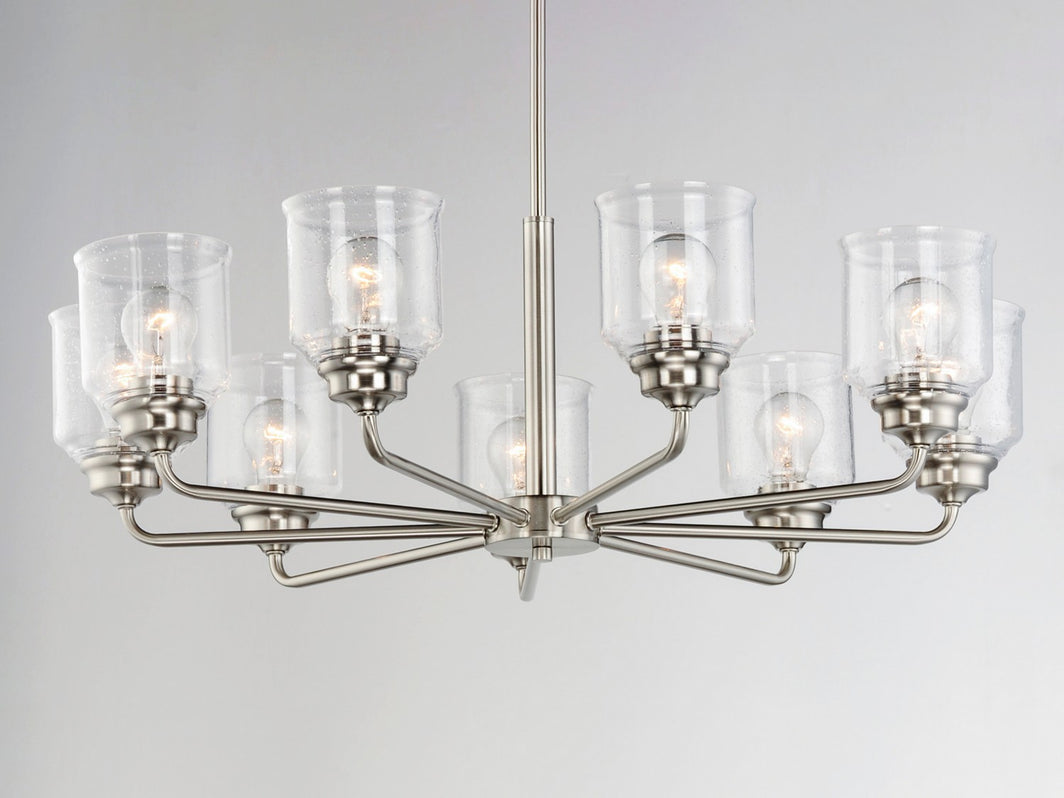Maxim - 12268CDSN - Eight Light Chandelier - Acadia - Satin Nickel